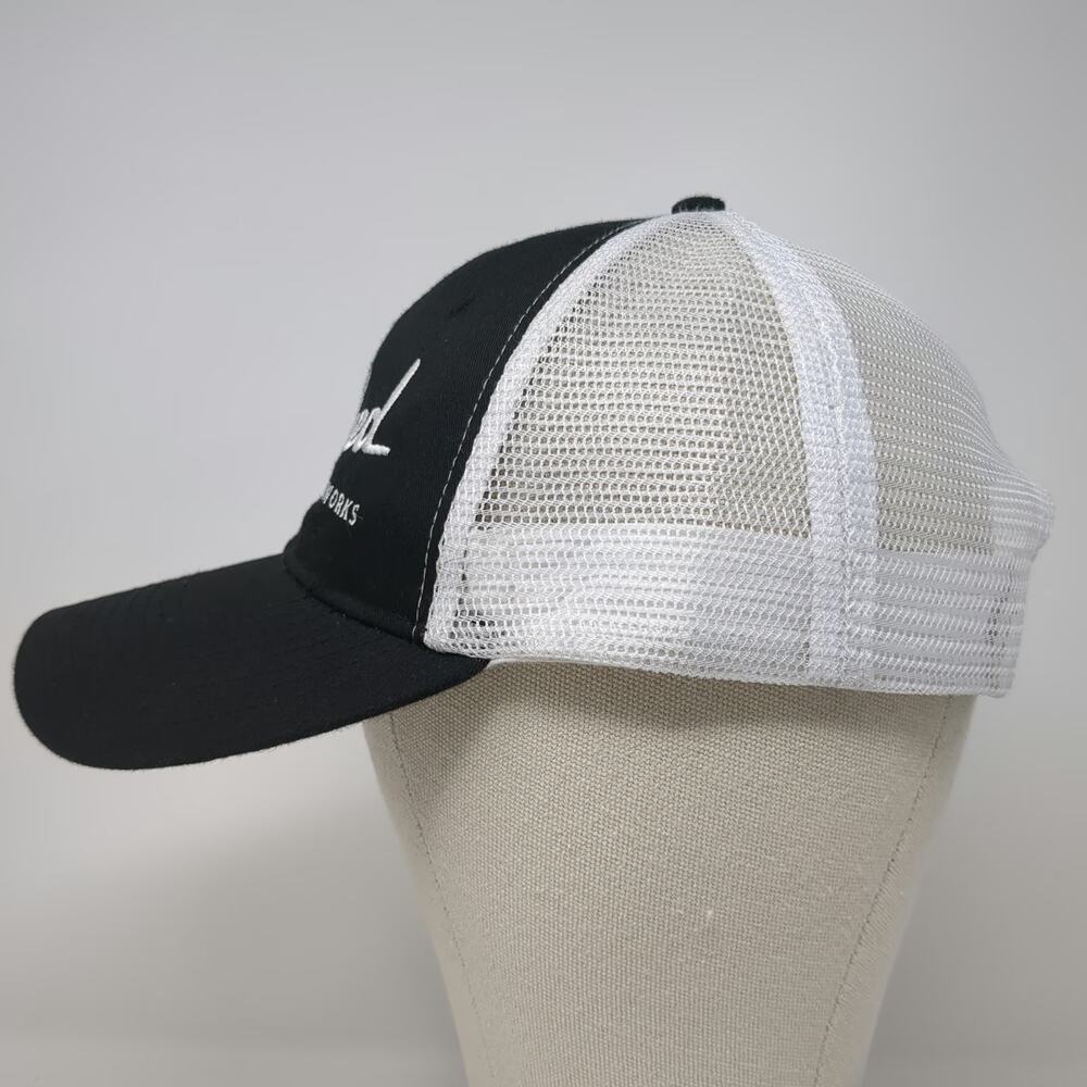 Kindred Motorworks Trucker Hat Black White One Size Mesh Back Snapback Logo Cap - Picture 3 of 9